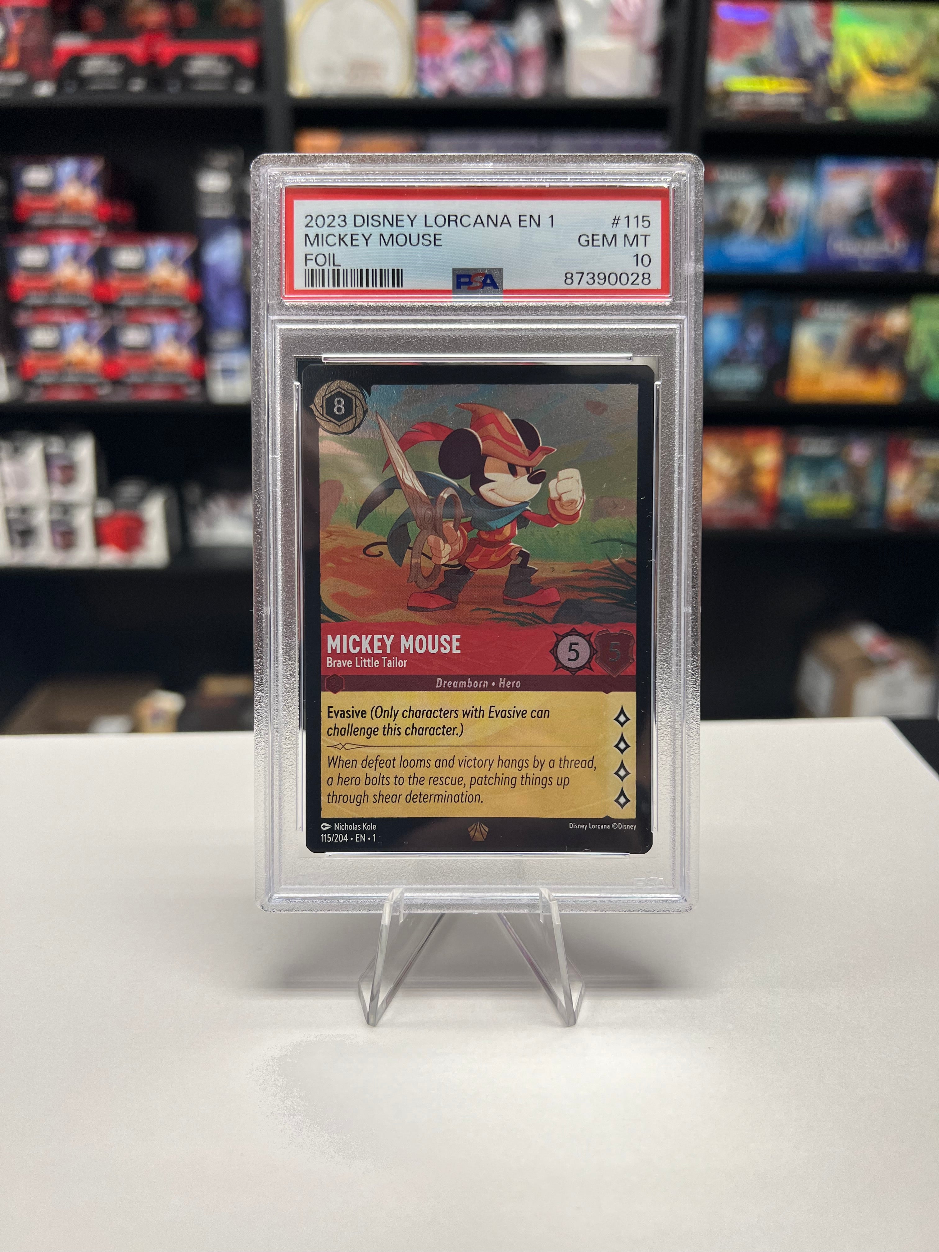 Mickey Mouse - Brave Little Tailor - [Foil, Graded PSA 10] The
