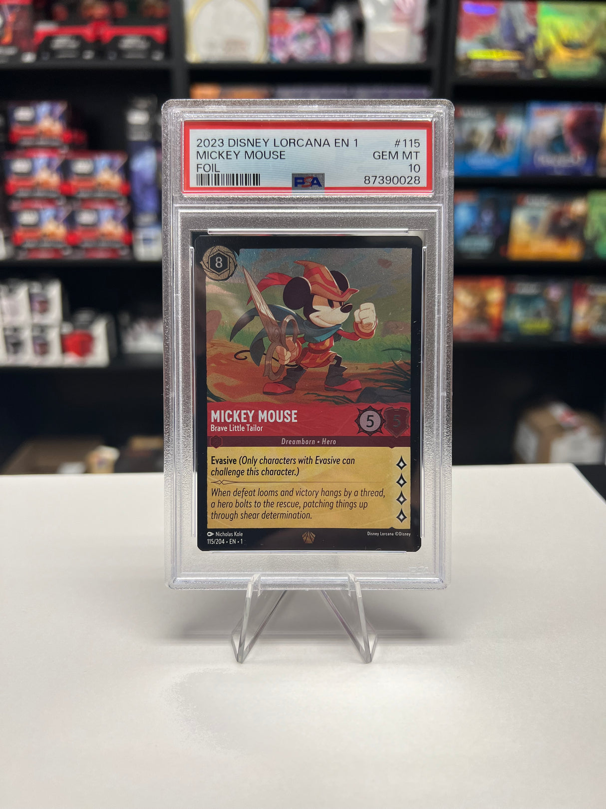 Mickey Mouse - Brave Little Tailor - [Foil, Graded PSA 10] The First Chapter (1)