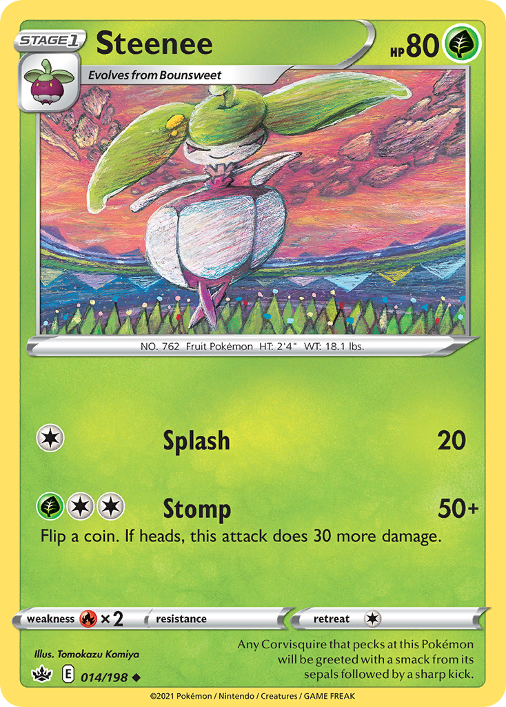 Steenee (14/198) - [Reverse Holo] Chilling Reign (CRE)