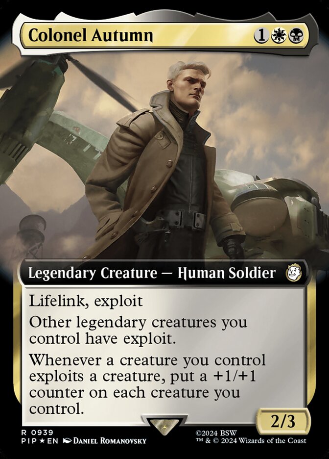 Colonel Autumn - [Surge Foil, Extended Art] Fallout (PIP)
