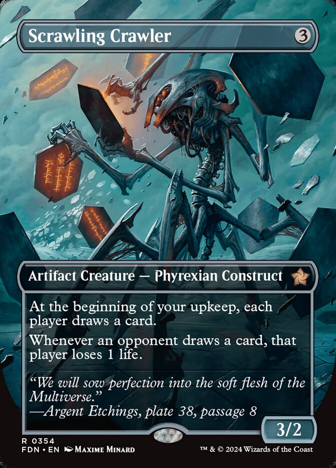 Scrawling Crawler - [Foil, Borderless] Foundations (FDN)