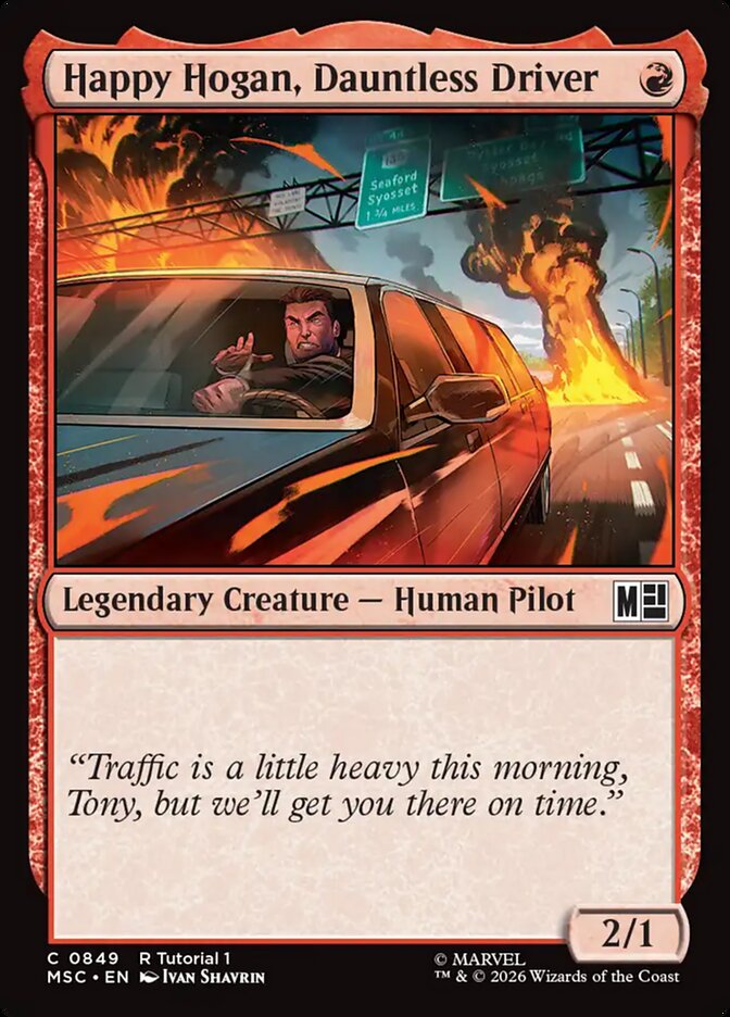 Happy Hogan, Dauntless Driver (849) - Marvel Super Heroes Commander (MSC)