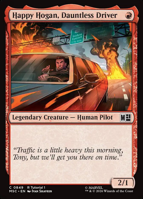 Happy Hogan, Dauntless Driver (849) - Marvel Super Heroes Commander (MSC)