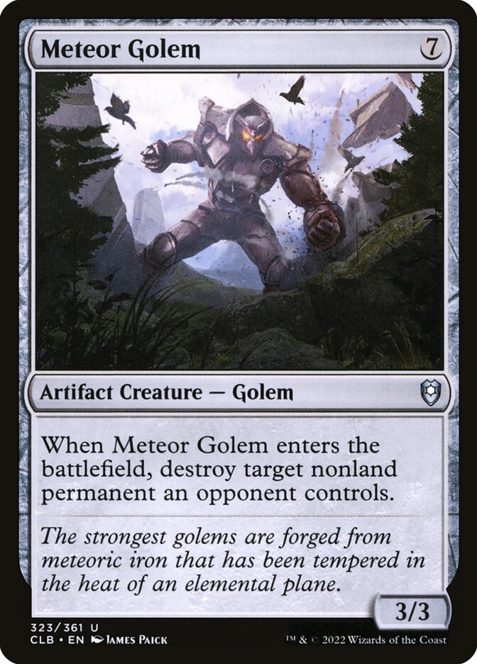 Meteor Golem (323) - Commander Legends: Battle for Baldur's Gate (CLB)