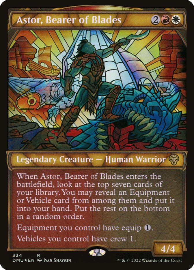 Astor, Bearer of Blades (334) - Dominaria United (DMU)
