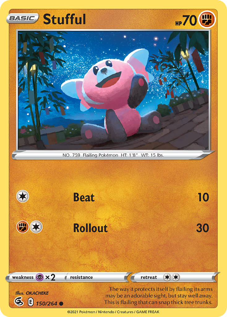 Stufful (150/264) - [Reverse Holo] Fusion Strike (FST)