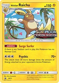 Alolan Raichu SM72 Prerelease (SM72) - SM Promos (SMP)