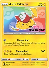 Ashs Pikachu (SM108) - SM Promos (SMP)