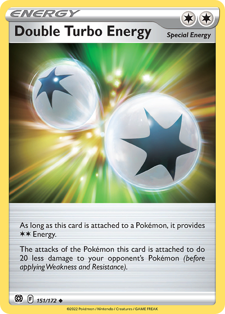 Double Turbo Energy (151/172) - [Reverse Holo] Brilliant Stars (BRS)