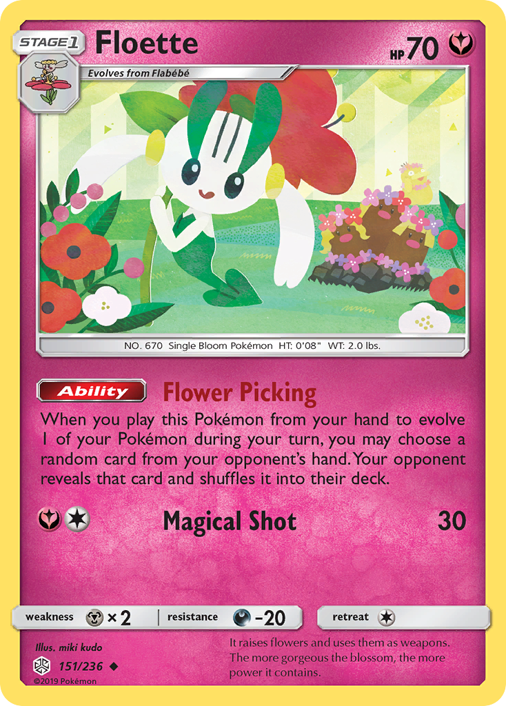 Floette (151/236) - [Reverse Holo] Cosmic Eclipse (CEC)
