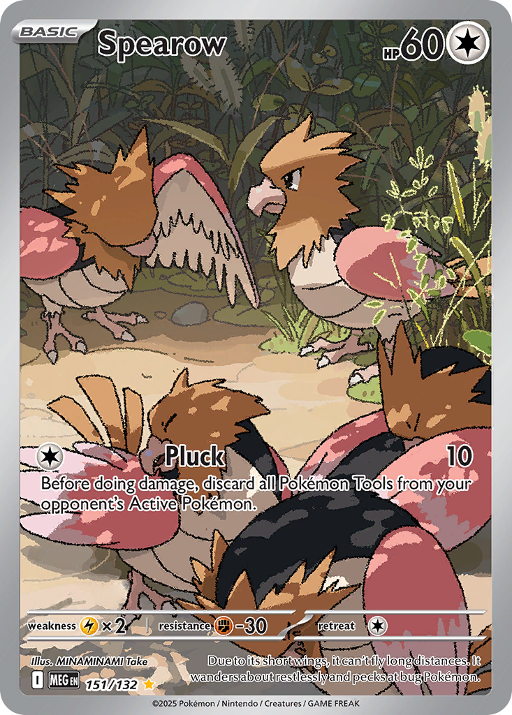 Spearow (151/132) - [Illustration Rare] Mega Evolution (MEG)