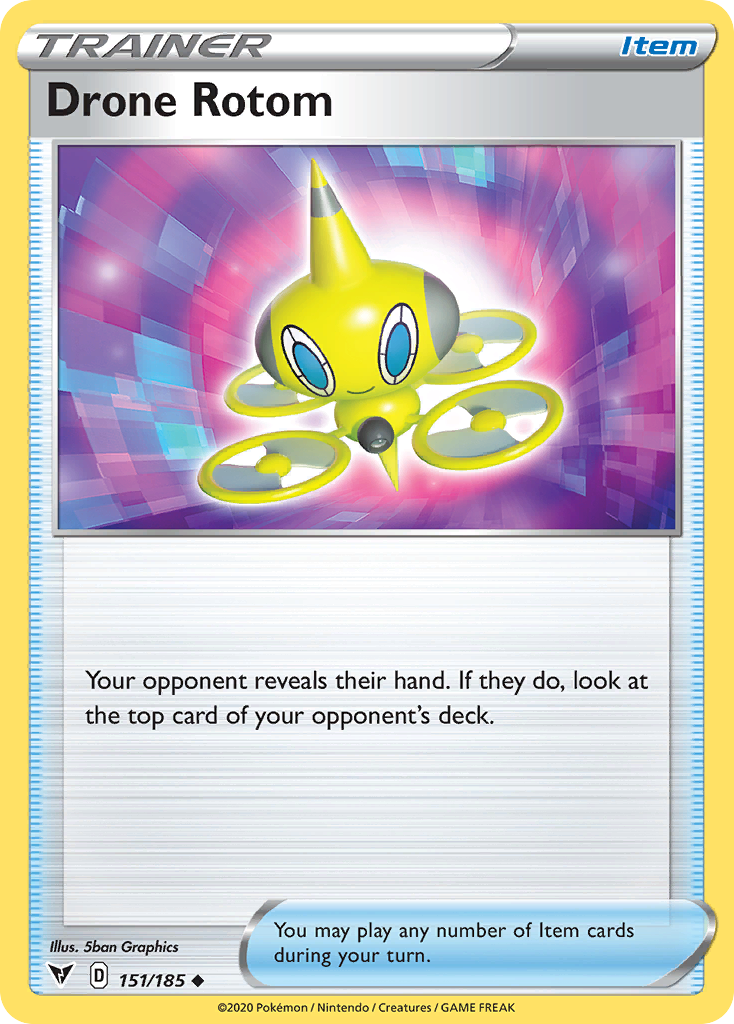 Drone Rotom (151/185) - [Reverse Holo] Vivid Voltage (VIV)