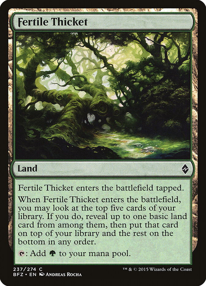 Fertile Thicket (237) - Battle for Zendikar (BFZ)