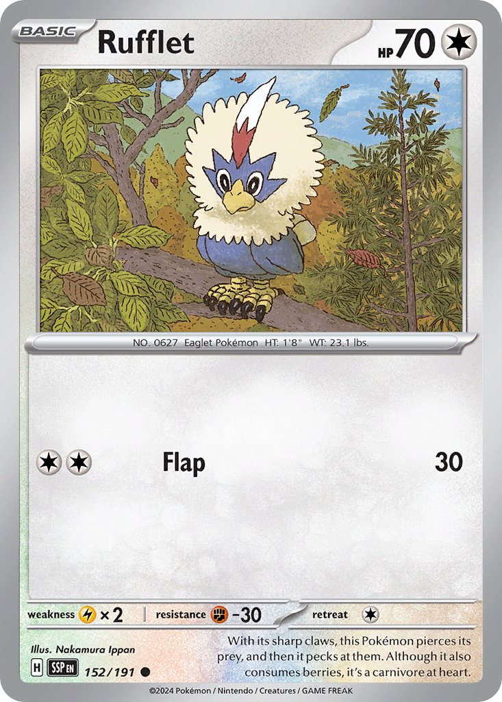 Rufflet (152/191) - Surging Sparks (SSP)