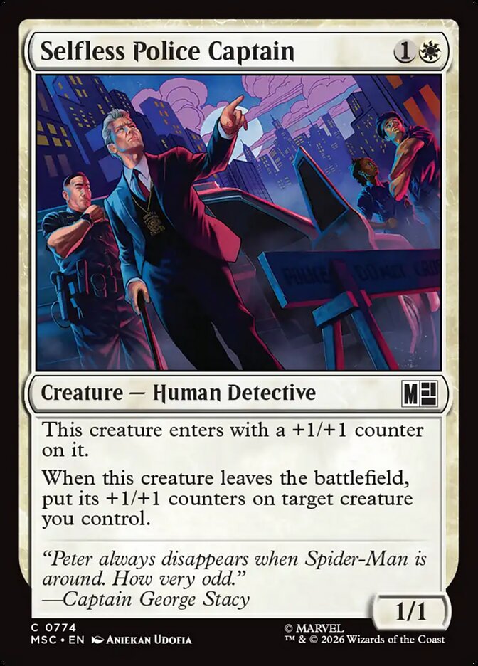 Selfless Police Captain (774) - Marvel Super Heroes Commander (MSC)