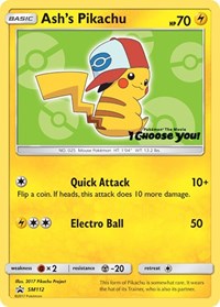 Ashs Pikachu (SM112) - SM Promos (SMP)