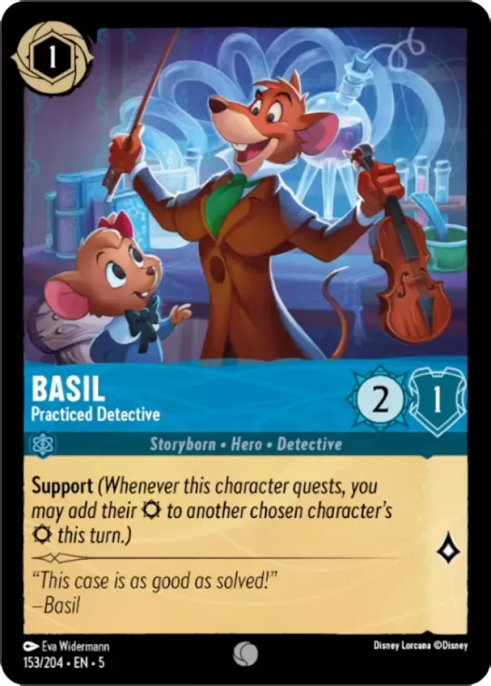 Basil - Practiced Detective - [Foil] Shimmering Skies (5)