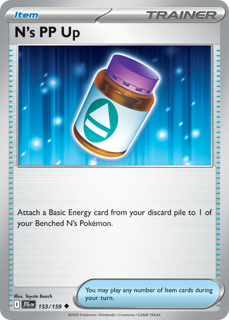 N's PP Up (153/159) - [Reverse Holo] Journey Together (JTG)