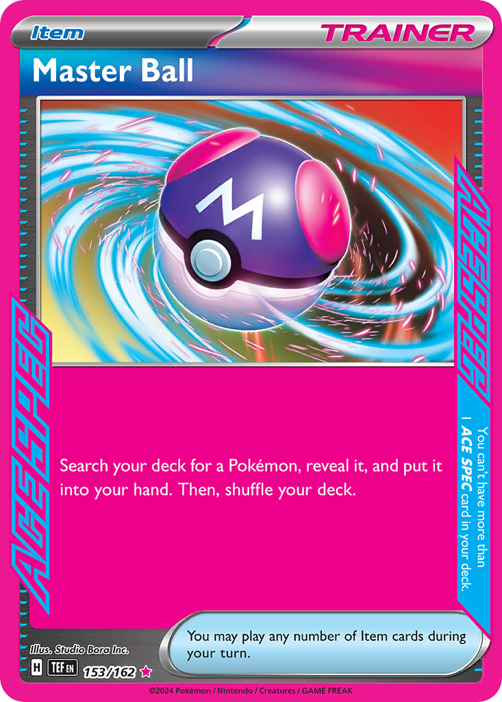 Master Ball (153/162) - [ACE SPEC] Temporal Forces (TEF)