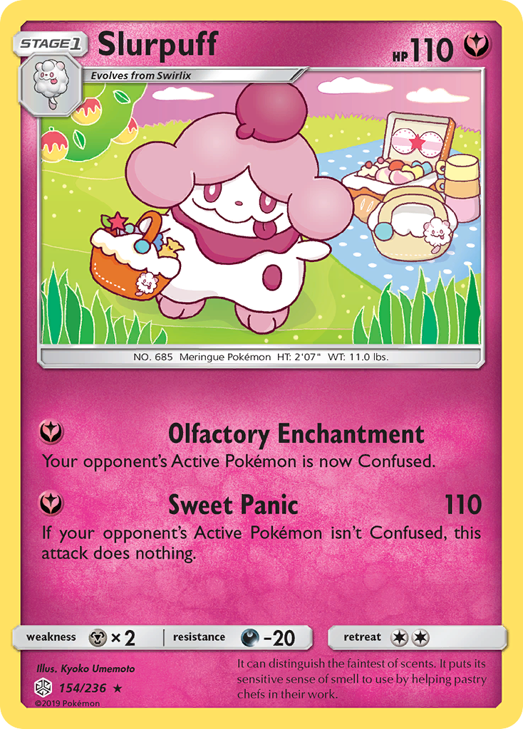 Slurpuff (154/236) - [Reverse Holo] Cosmic Eclipse (CEC)