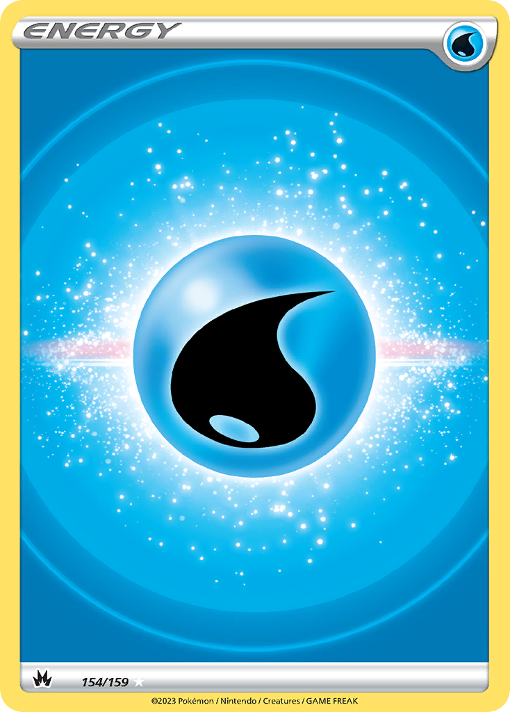 Water Energy (154/159) - [Holo Foil] Crown Zenith (CRZ)