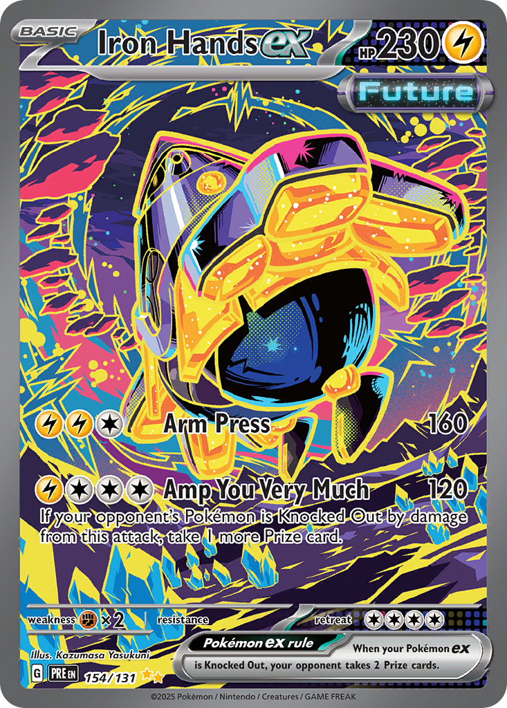 Iron Hands ex (154/131) - [Special Illustration Rare] Prismatic Evolutions (PRE)