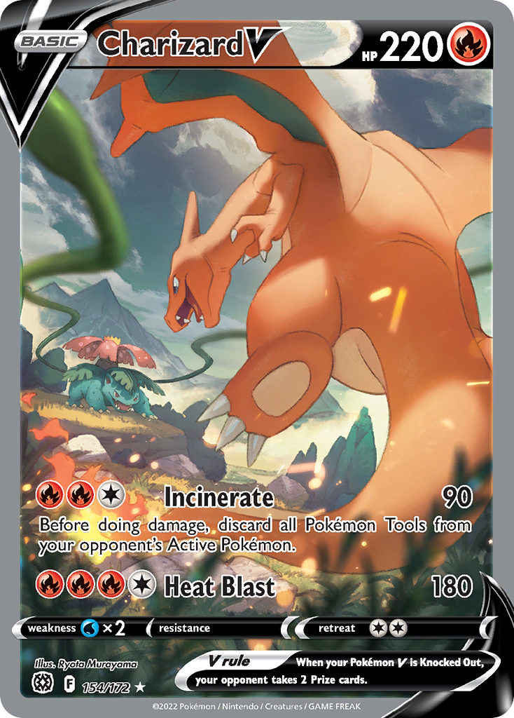 Charizard V (154/172) - [Alternate Art] Brilliant Stars (BRS)