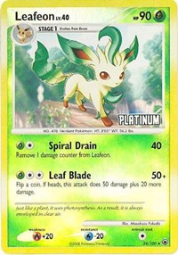 Leafeon - 24/100 (24) - Burger King Promos (BKP)