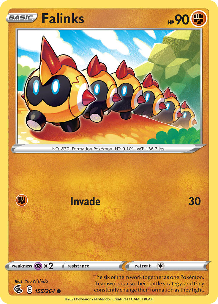 Falinks (155/264) - [Reverse Holo] Fusion Strike (FST)