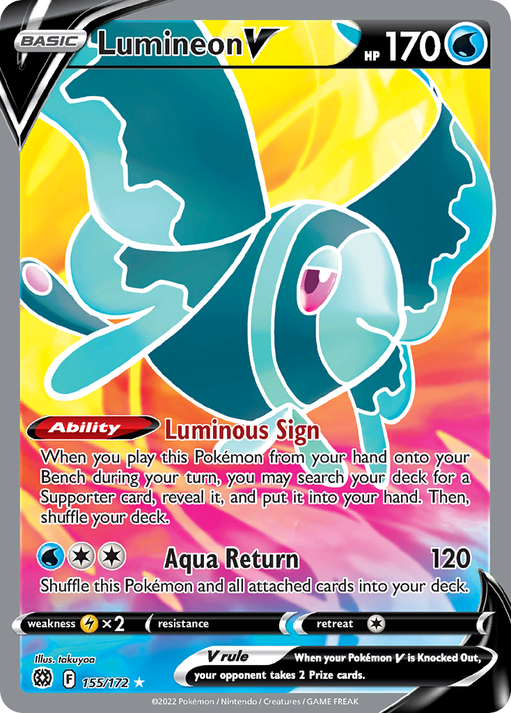 Lumineon V (155/172) - [Full Art] Brilliant Stars (BRS)