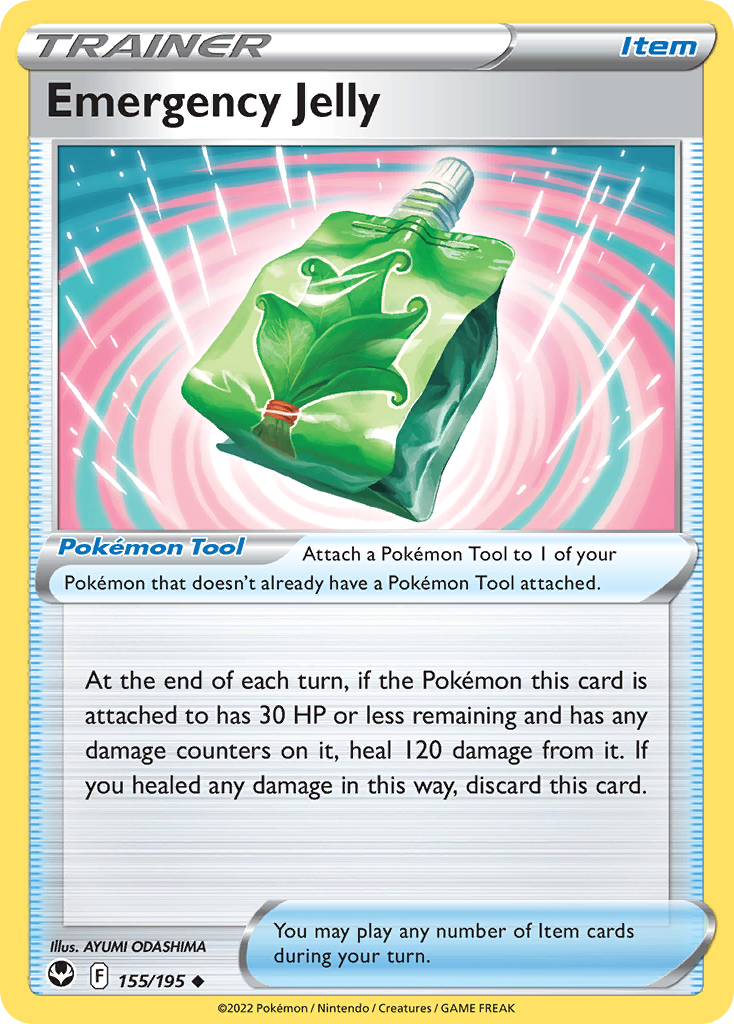 Emergency Jelly (155/195) - [Reverse Holo] Silver Tempest (SIT)