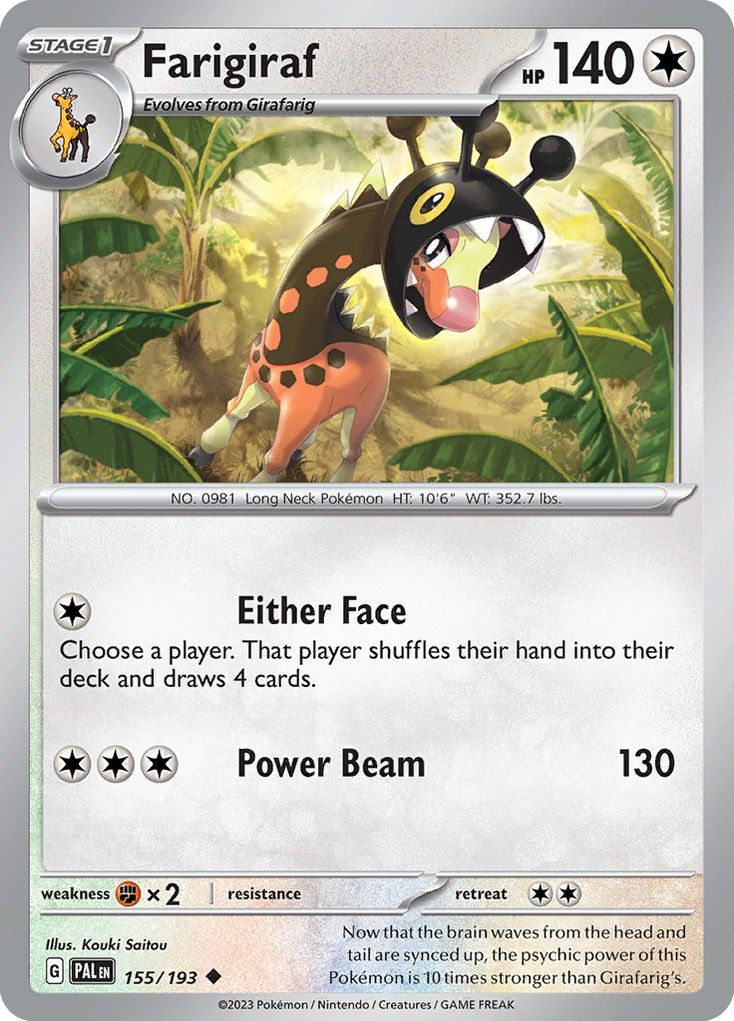 Farigiraf (155/193) - Paldea Evolved (PAL)