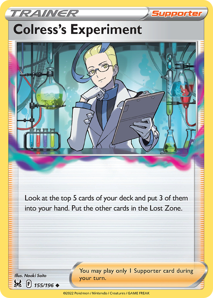 Colress's Experiment (155/196) - [Reverse Holo] Lost Origin (LOR)