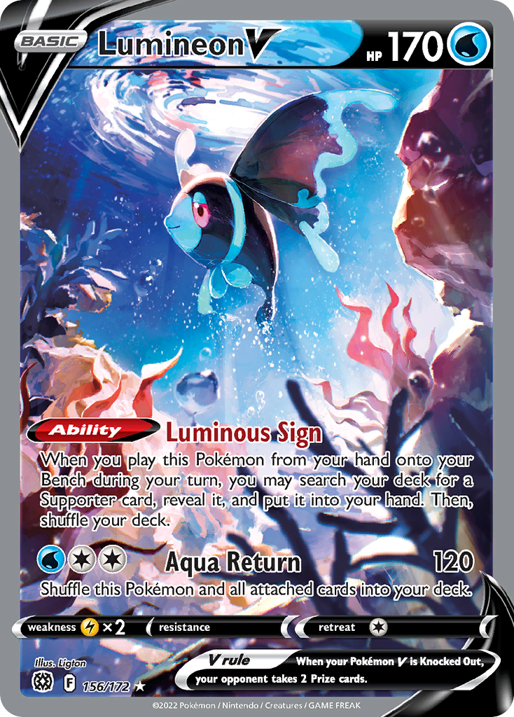 Lumineon V (156/172) - [Alternate Art] Brilliant Stars (BRS)