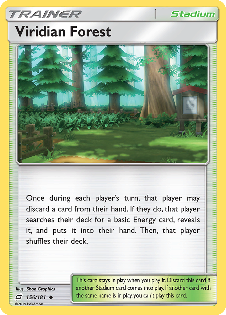 Viridian Forest (156/181) - [Reverse Holo] Team Up (TEU)