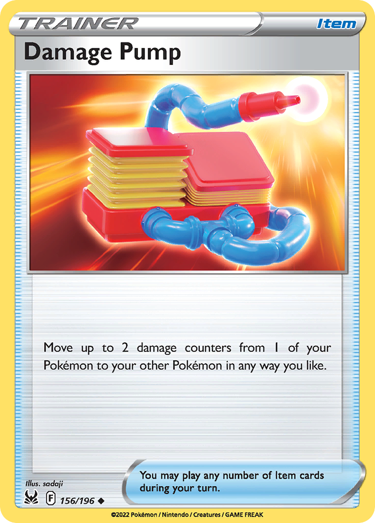 Damage Pump (156/196) - [Reverse Holo] Lost Origin (LOR)