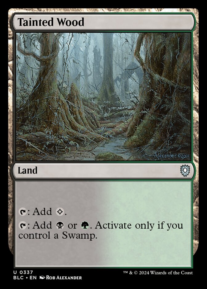 Tainted Wood (337) - Bloomburrow Commander (BLC)
