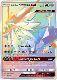 Dusk Mane Necrozma GX Secret Rare (163) - SM - Ultra Prism (SM05)