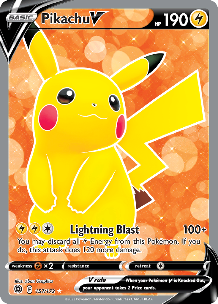 Pikachu V (157/172) - [Full Art] Brilliant Stars (BRS)