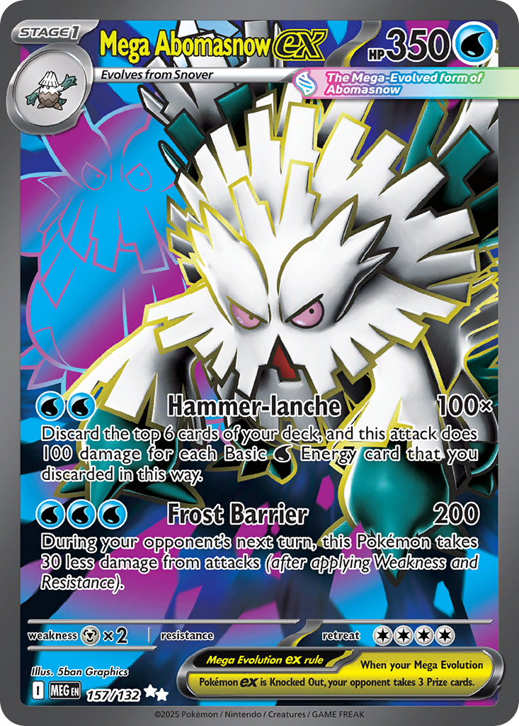 Mega Abomasnow ex (157/132) - [Full Art] Mega Evolution (MEG)