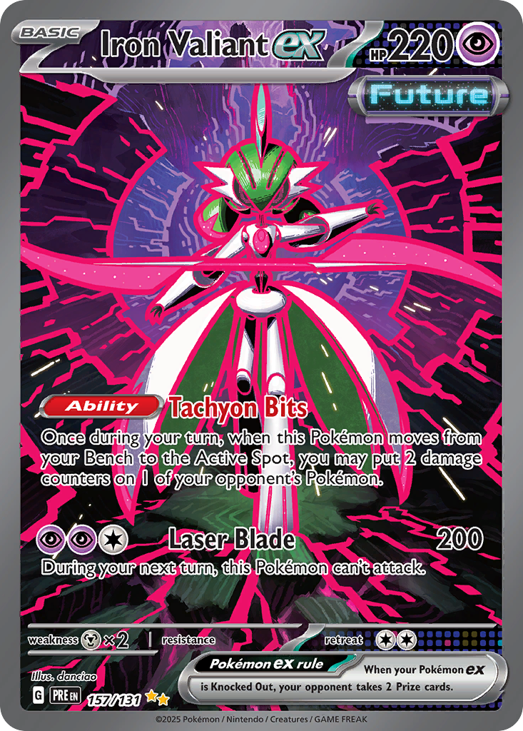 Iron Valiant ex (157/131) - [Special Illustration Rare] Prismatic Evolutions (PRE)