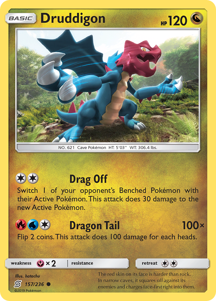 Druddigon (157/236) - [Reverse Holo] Unified Minds (UNM)