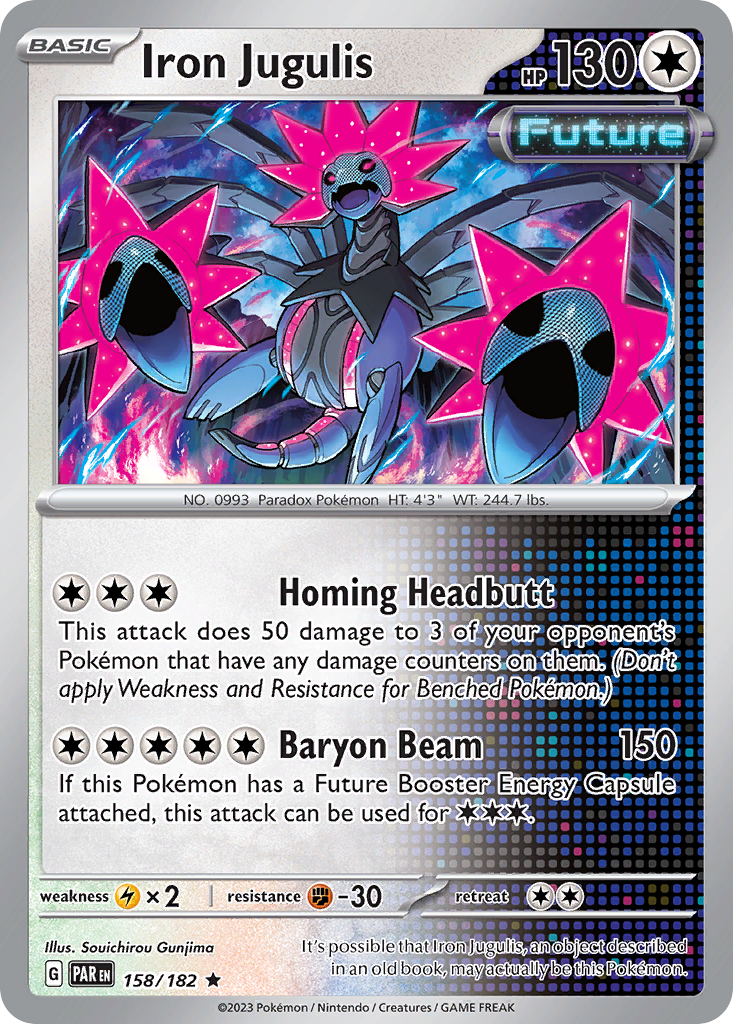 Iron Jugulis (158/182) - [Reverse Holo] Paradox Rift (PAR)