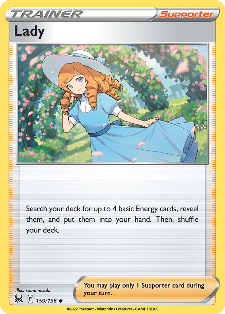 Lady (159/196) - [Reverse Holo] Lost Origin (LOR)
