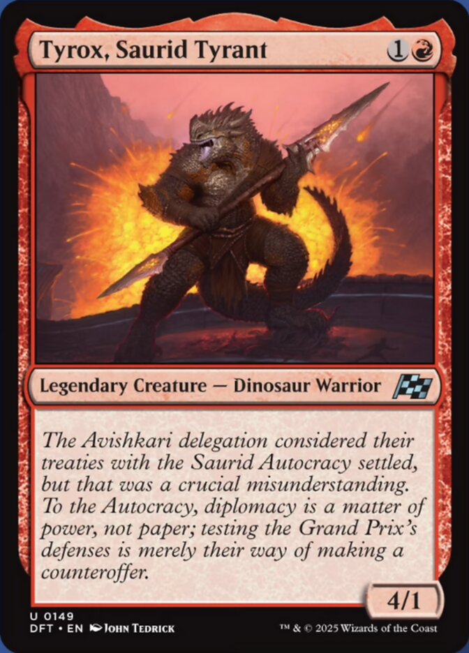 Tyrox, Saurid Tyrant - [Foil] Aetherdrift (DFT)