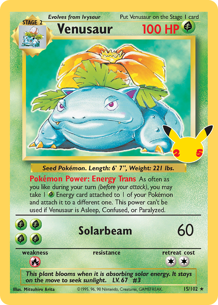 Venusaur (15/25) - [Holo Foil] Celebrations: Classic Collection (CEL)