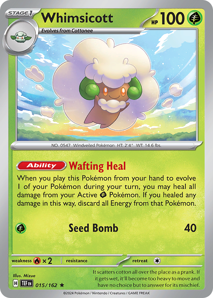 Whimsicott (15/162) - [Reverse Holo] SV5: Temporal Forces (TEF)
