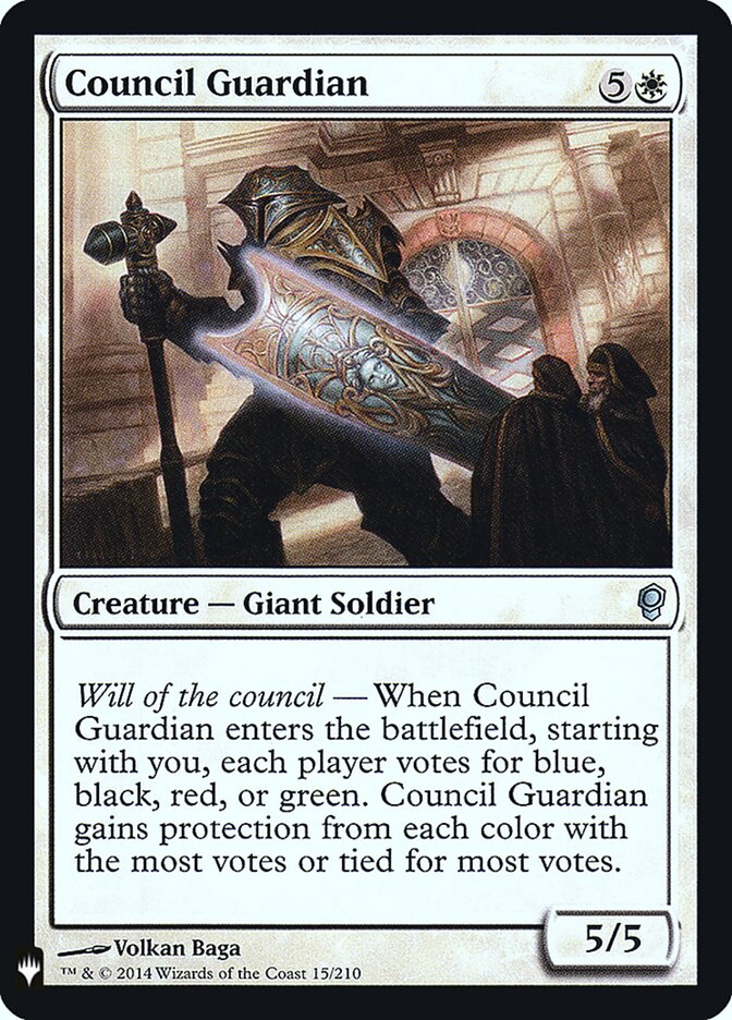 Council Guardian (CNS-15) - The List (PLST)
