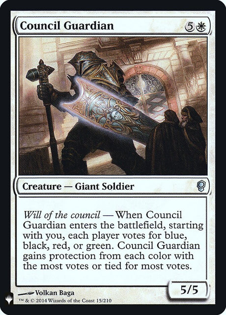 Council Guardian (CNS-15) - The List (PLST)