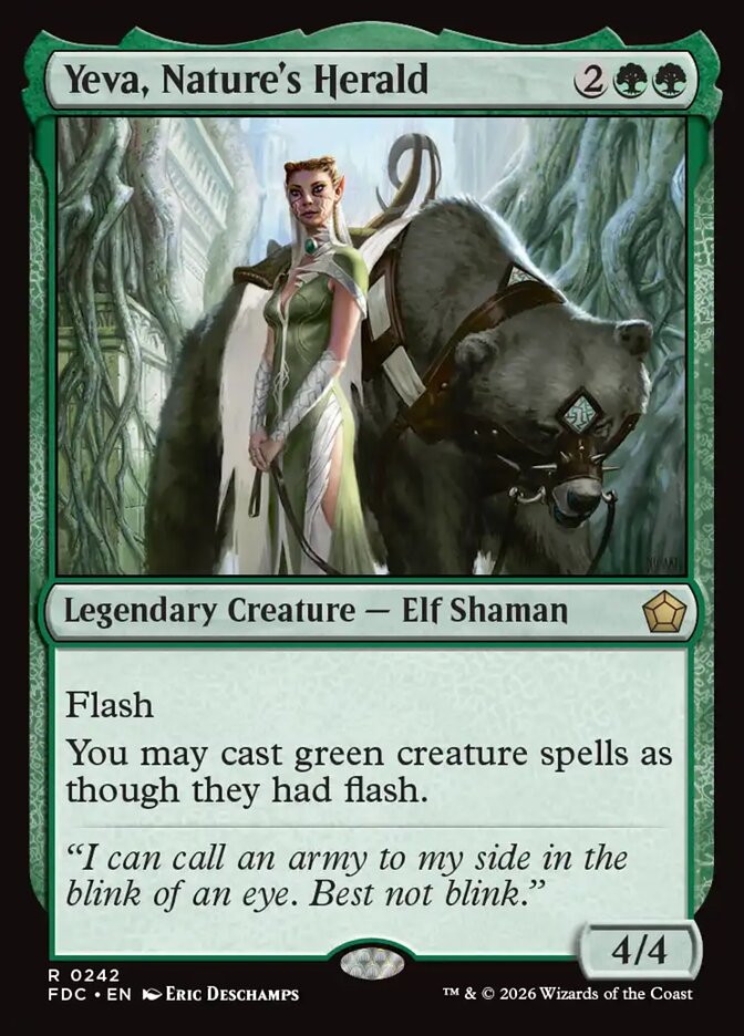Yeva, Nature's Herald (242) - Foundations Commander (FDC)